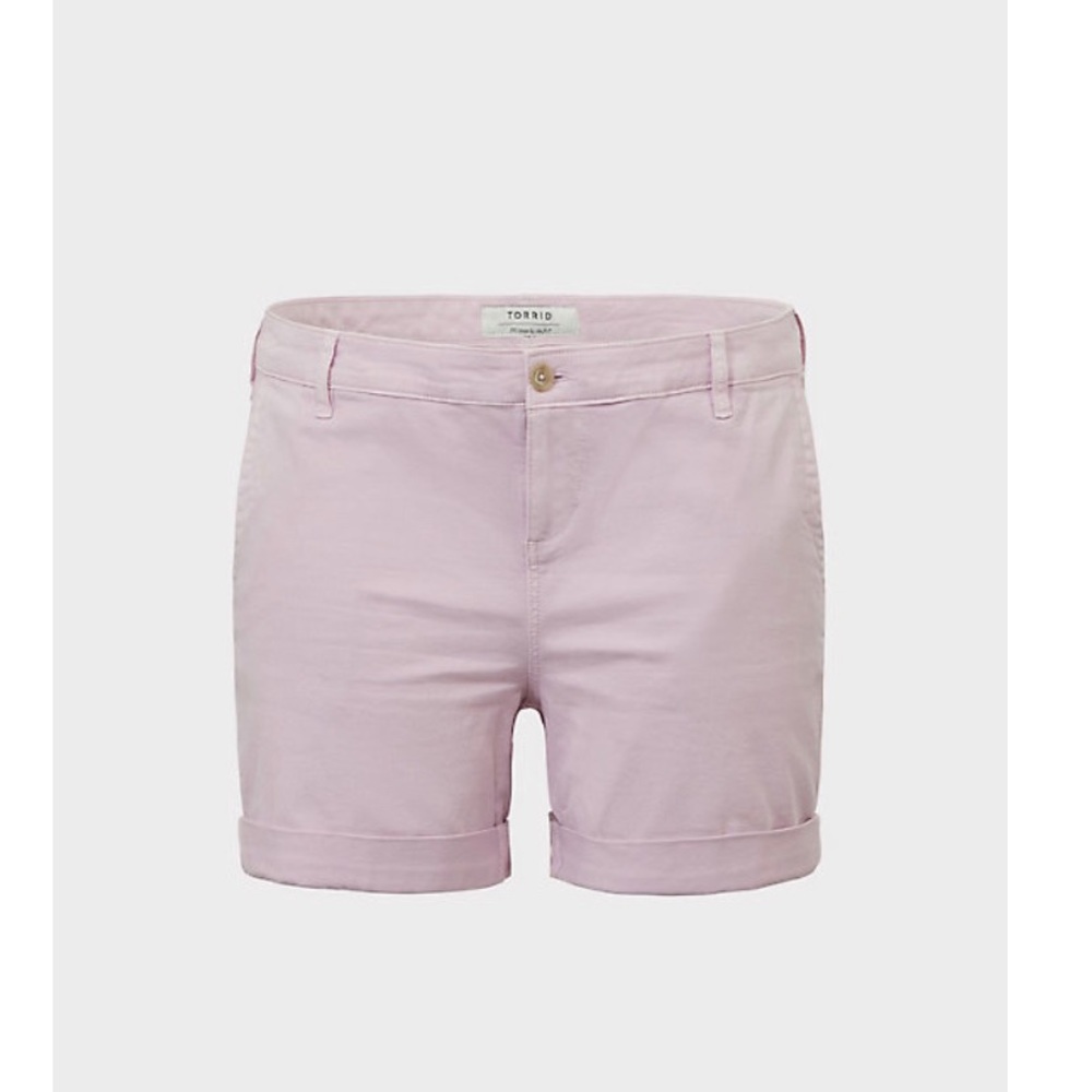 Torrid NWT chino shorts lilac purple size 24 &26